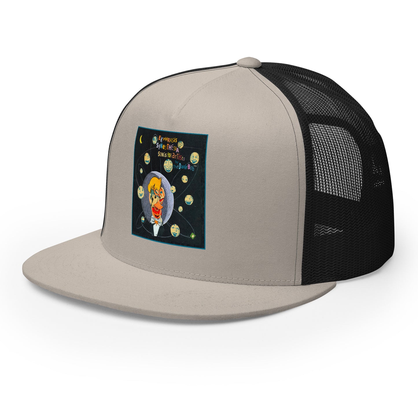 The Dark Bob 'Ekphrasis Synesthesia, Songs for Artists' Trucker Cap; Cover Art by Lou Beach