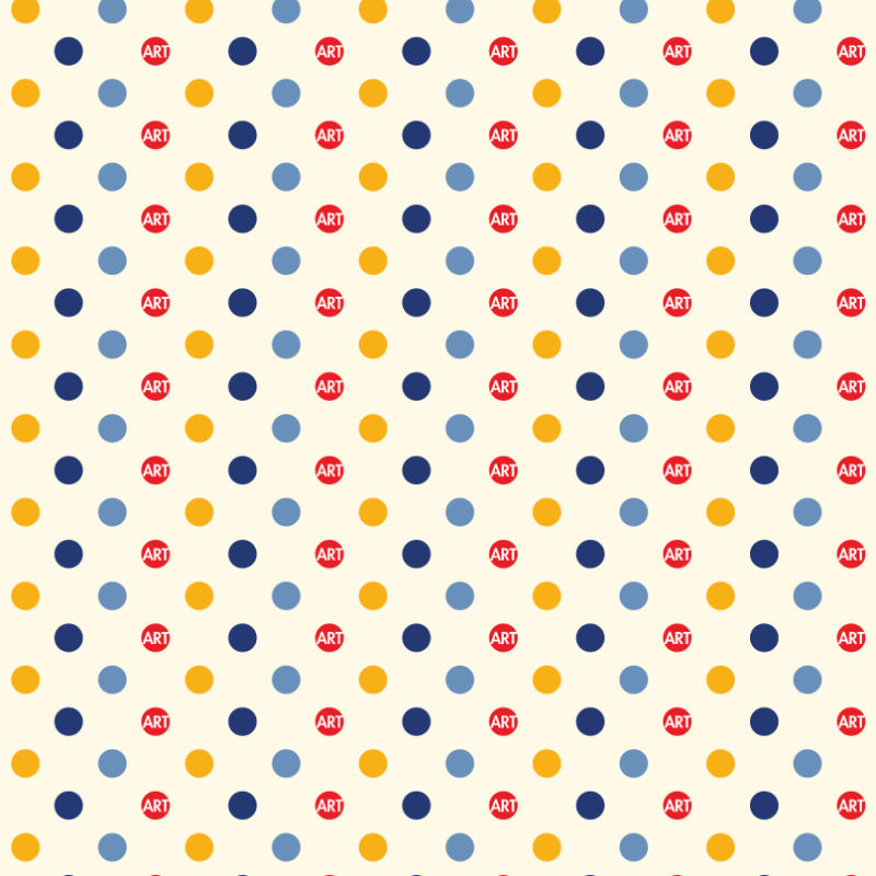CircleArt Polka Dot Print Silhouette Dress, Creme