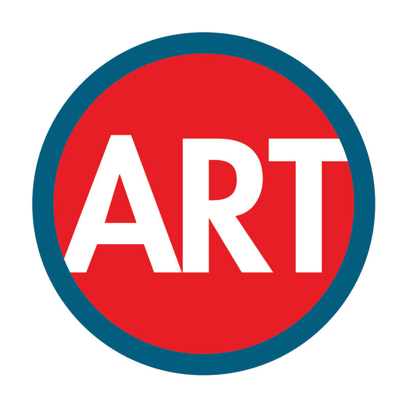 CircleArt Print (Red, White & Blue) Large Deep Blue Tote Bag