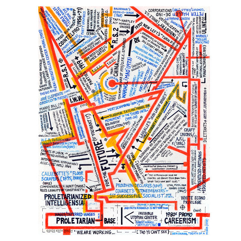 Artist Keith Walsh 'Floor Scrapers' Unisex Classic Tee