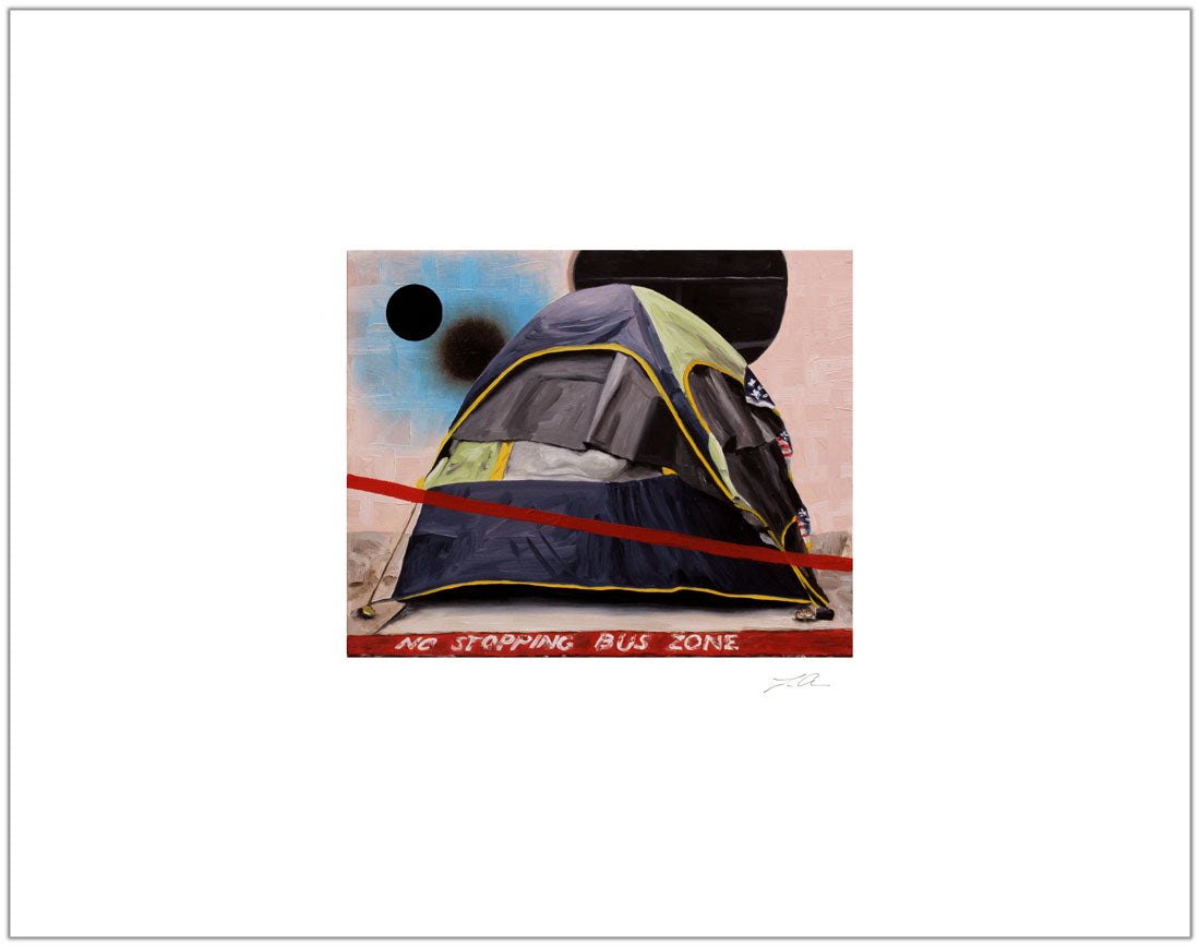 Lisa Adams: 'Tent House 2' Art Drop Print Editions