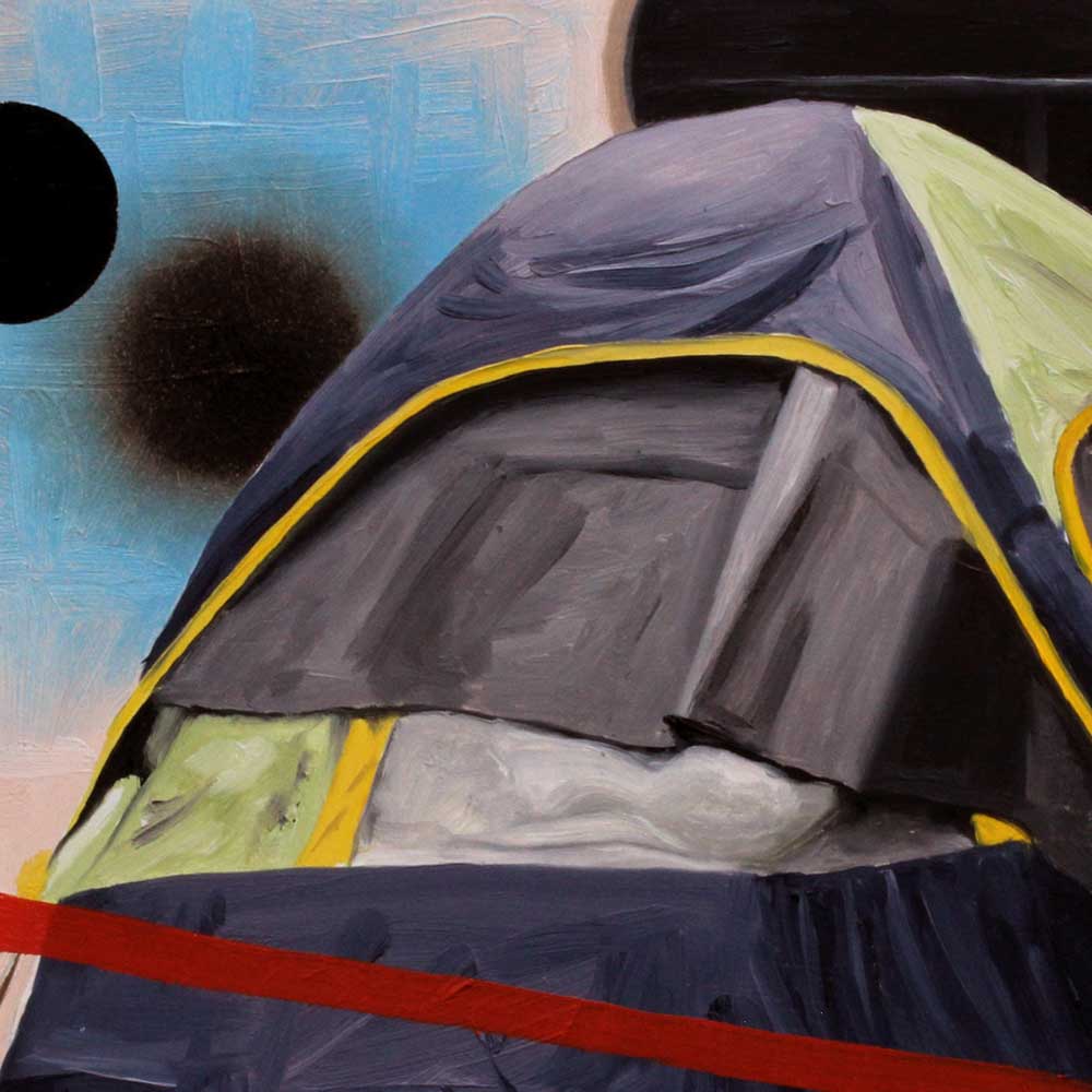 Lisa Adams: 'Tent House 2' Art Drop Print Editions