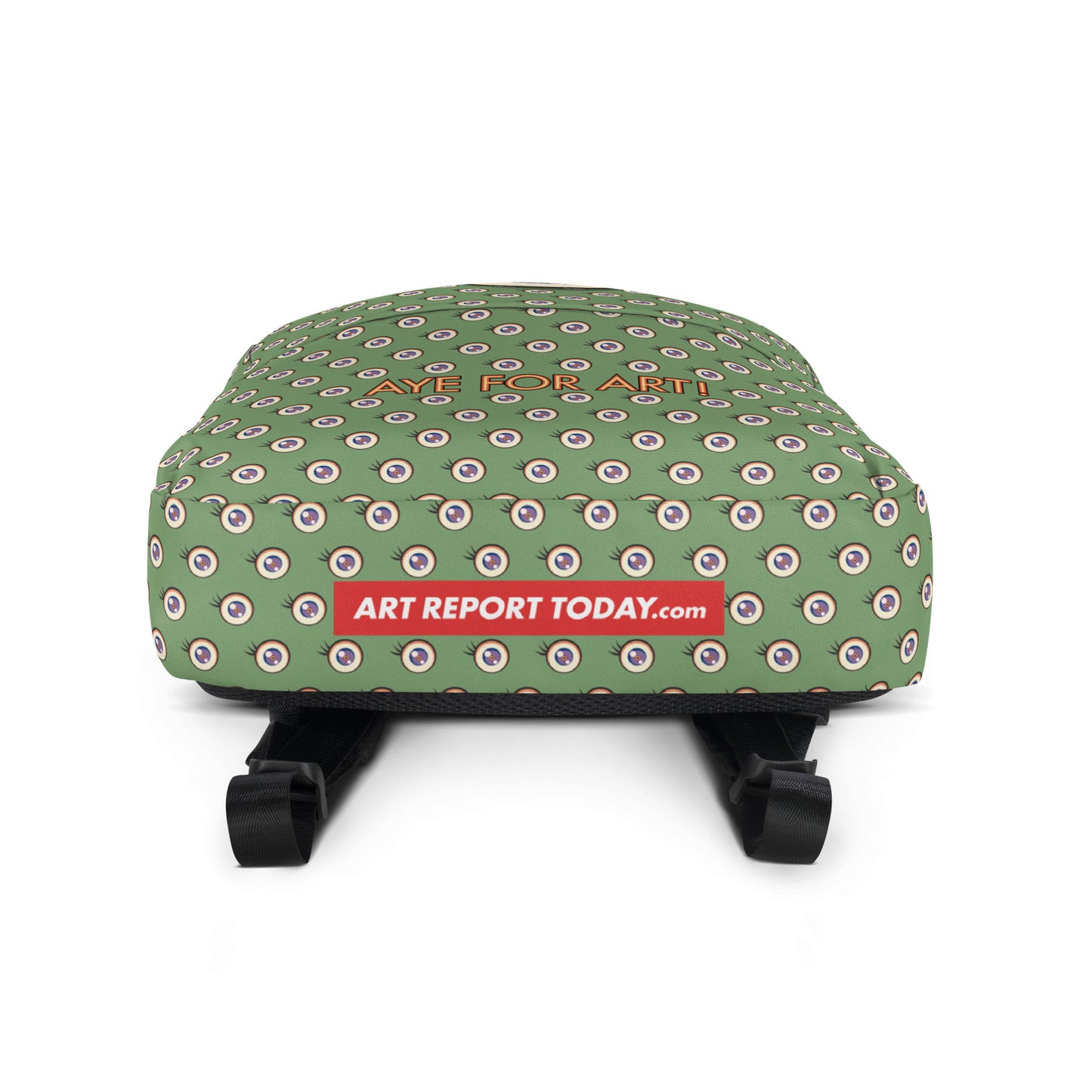 Aye For Art! Print Backpack, Green
