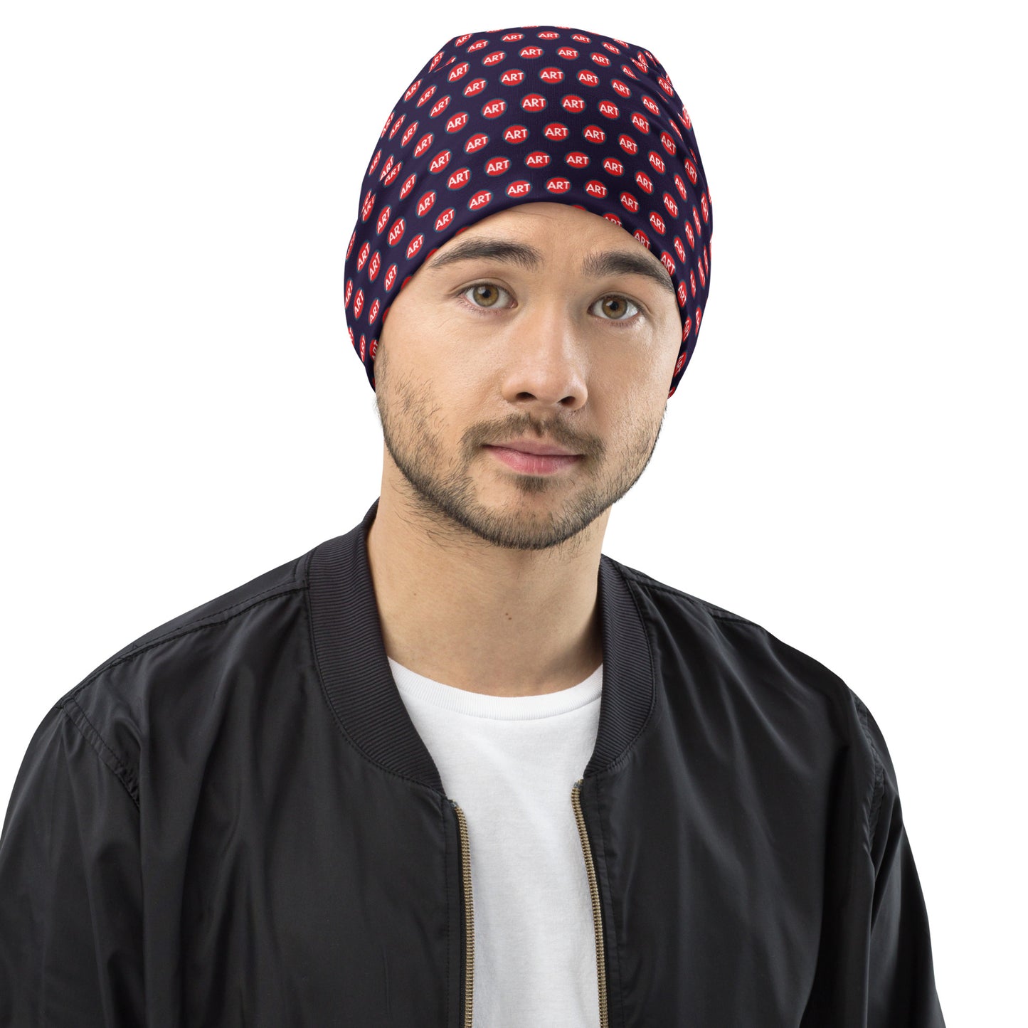 CircleArt Print Deep Blue Beanie