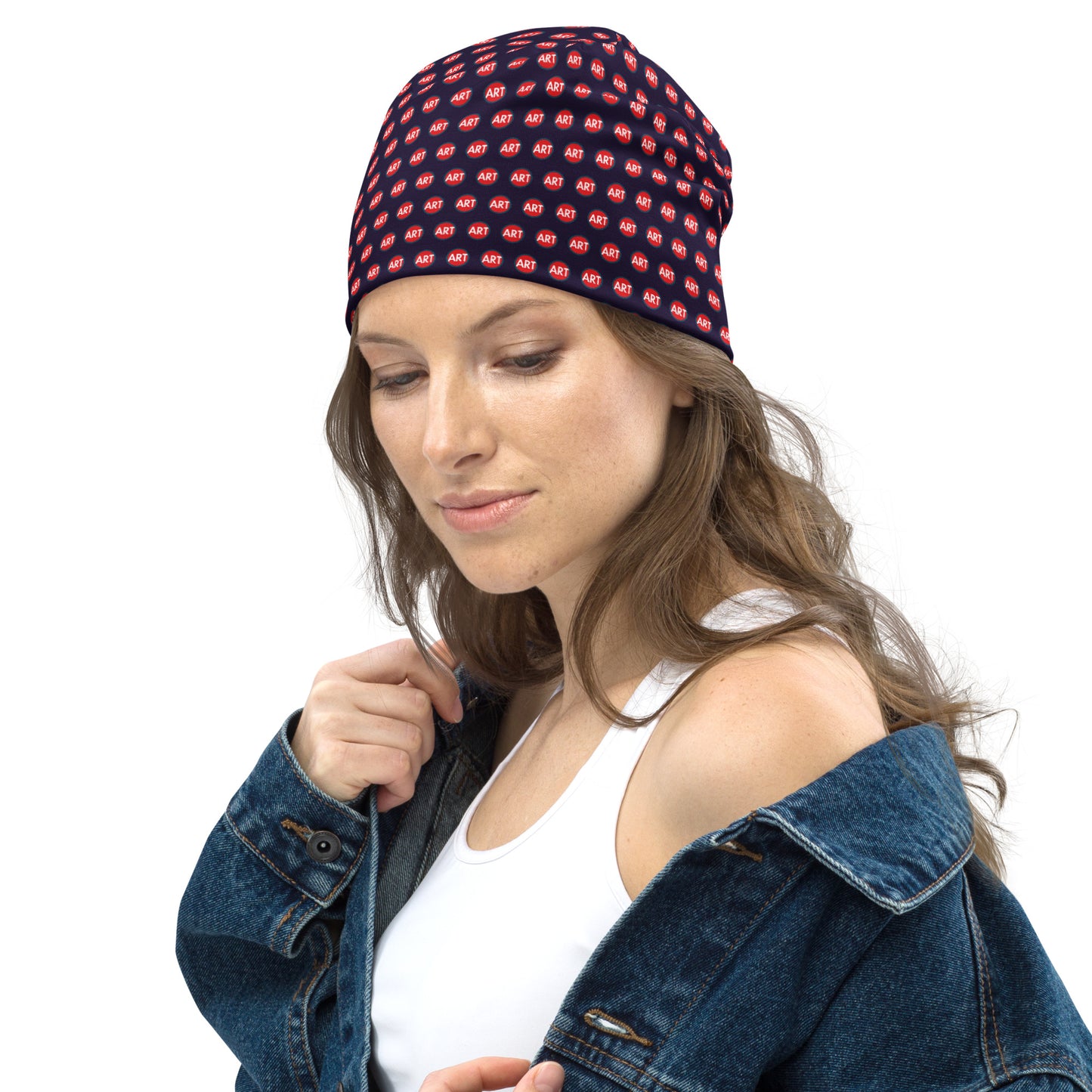 CircleArt Print Deep Blue Beanie