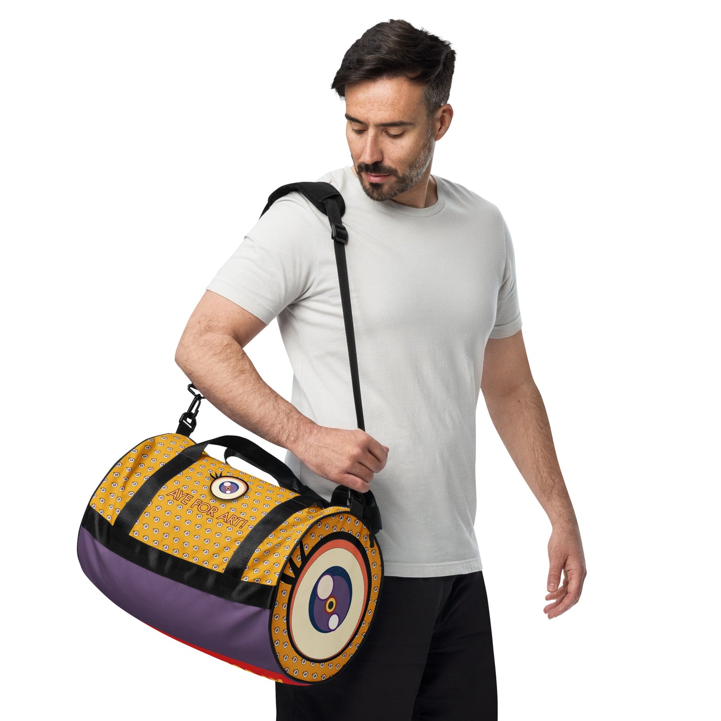 'Aye for Art' Print Gym Bag