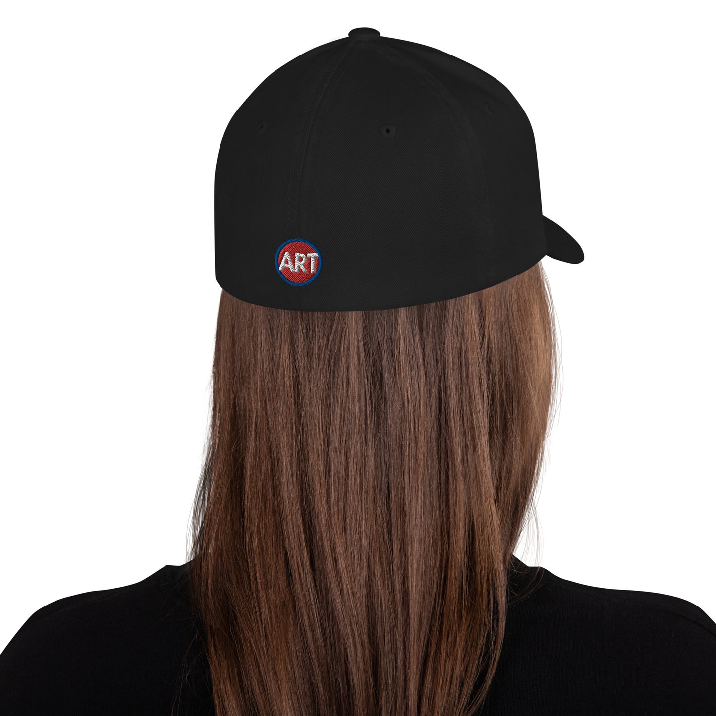 'Appreciate Everything Endlessly' 3-D Puff Embroidery, Monochromatic Embroidered Cap, Black