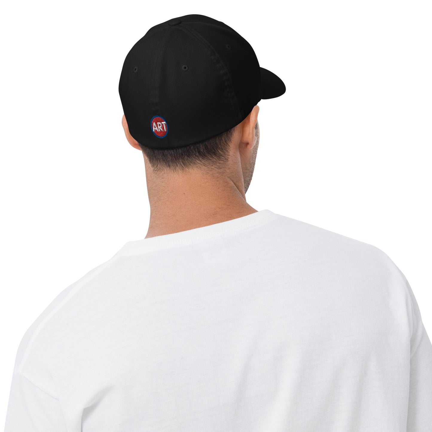 'Appreciate Everything Endlessly' 3-D Puff Embroidery, Monochromatic Embroidered Cap, Black
