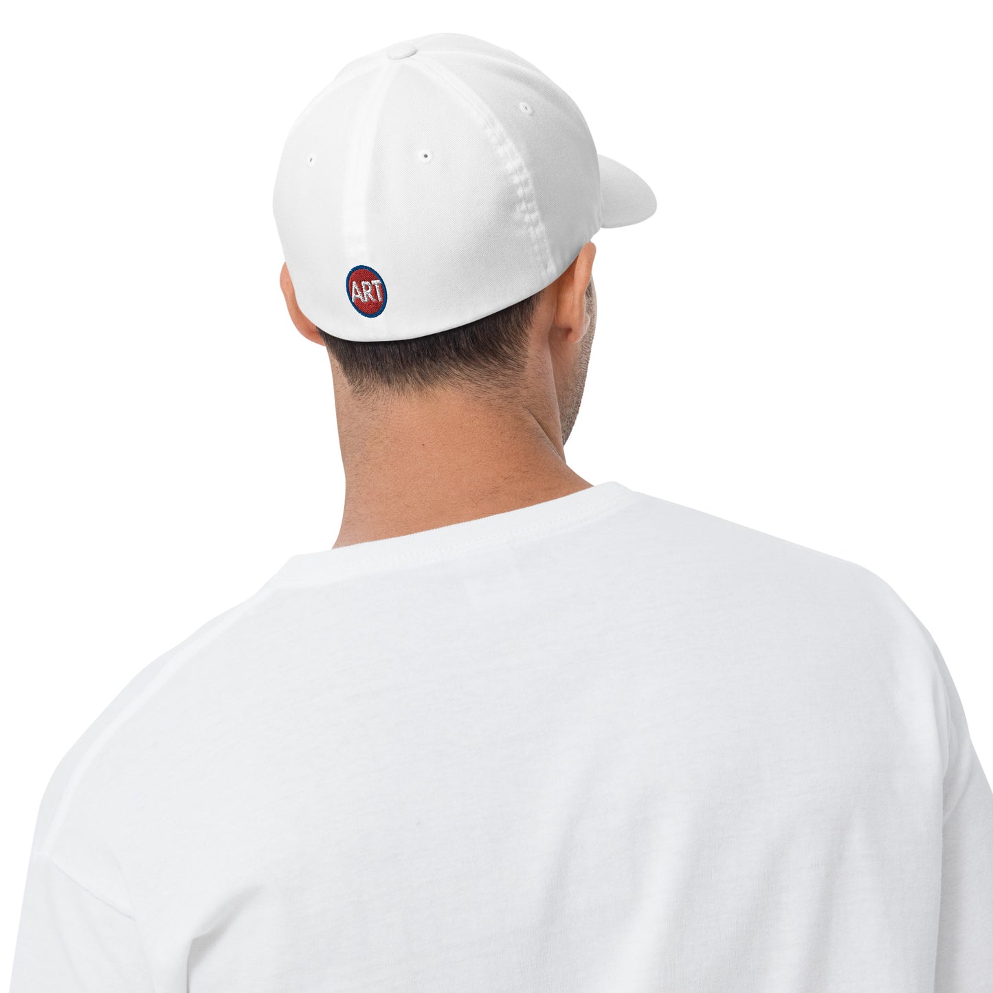'Appreciate Everything Endlessly' 3-D Puff Embroidery, Monochromatic Embroidered Cap, White