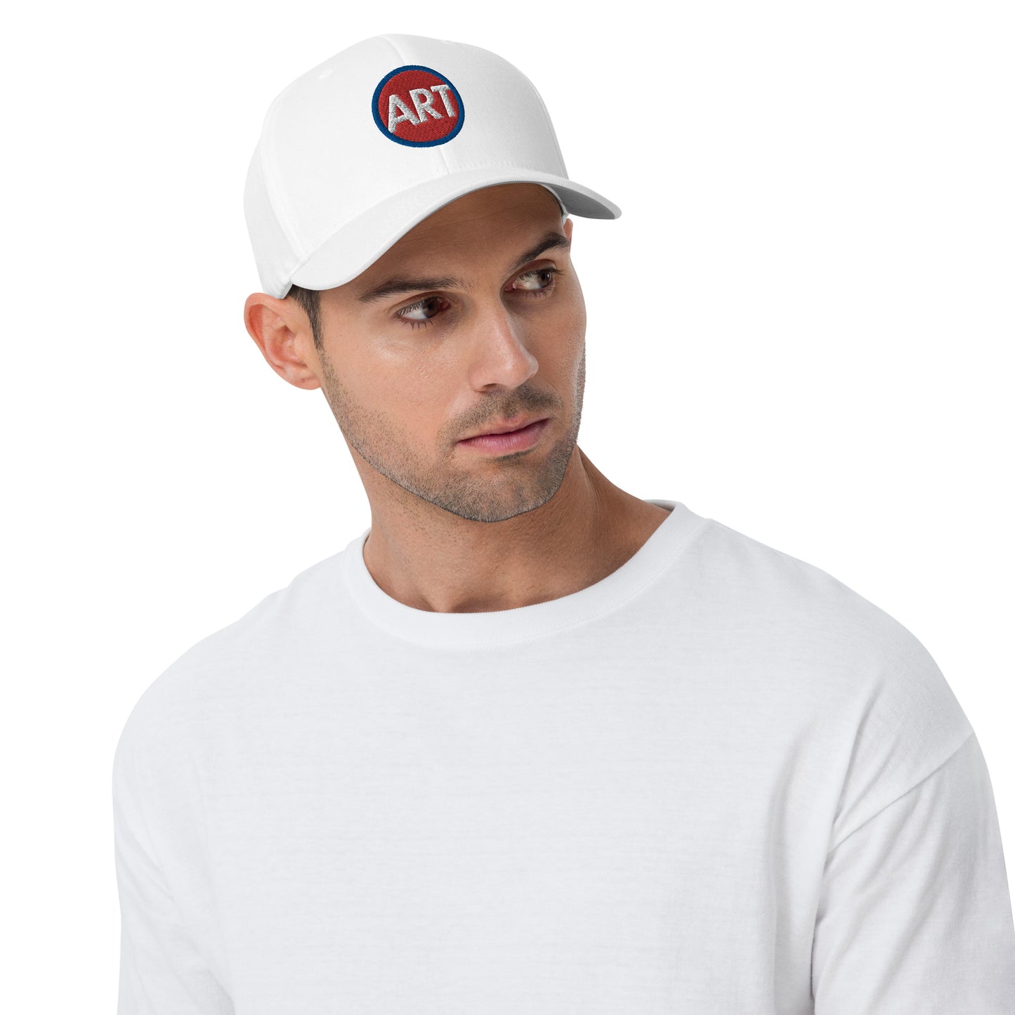 'Appreciate Everything Endlessly' CircleArt (Red, White & Blue) Structured Twill Cap