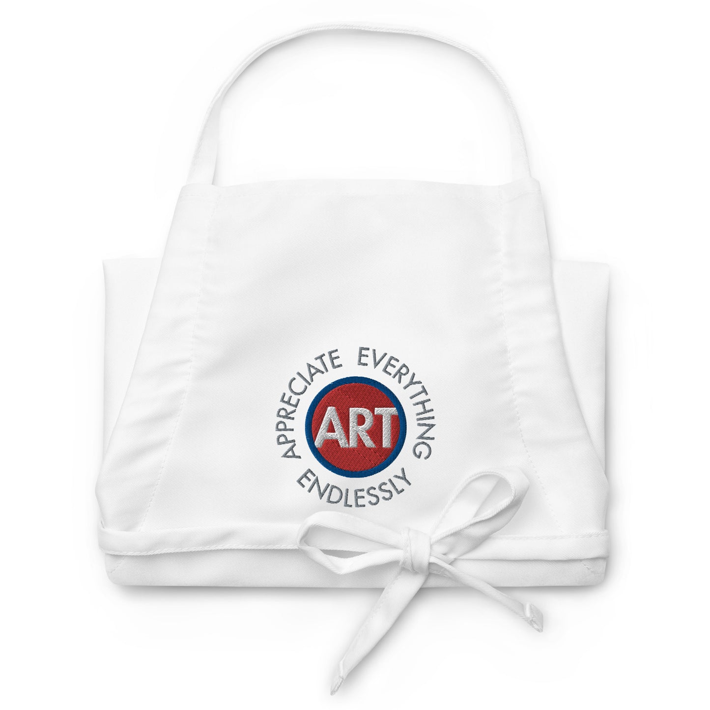 'Appreciate Everything Endlessly' CircleArt Embroidered Apron
