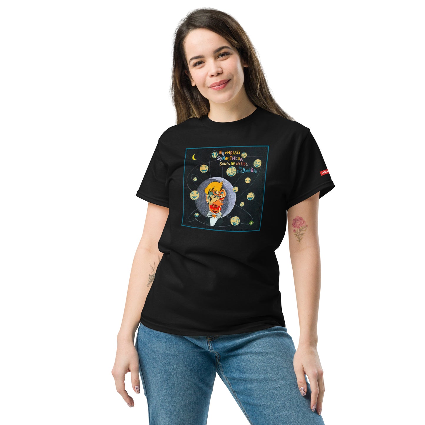 The Dark Bob 'Ekphrasis Synesthesia, Songs for Artists,' Cover Art by Lou Beach Classic Tee