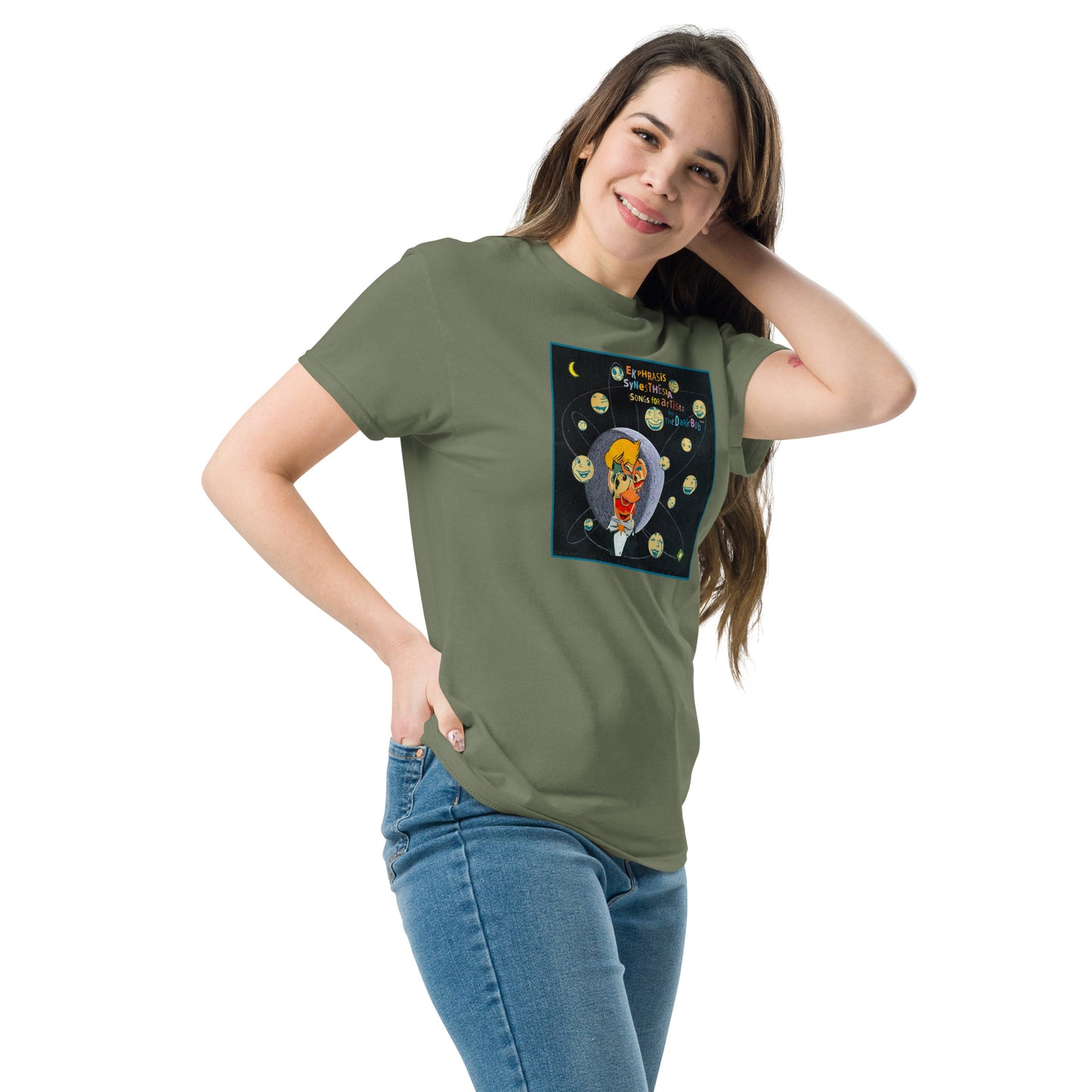 The Dark Bob 'Ekphrasis Synesthesia, Songs for Artists,' Cover Art by Lou Beach Classic Tee