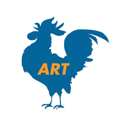 Art Rooster! Men's Fitted Fine Fashion Tee