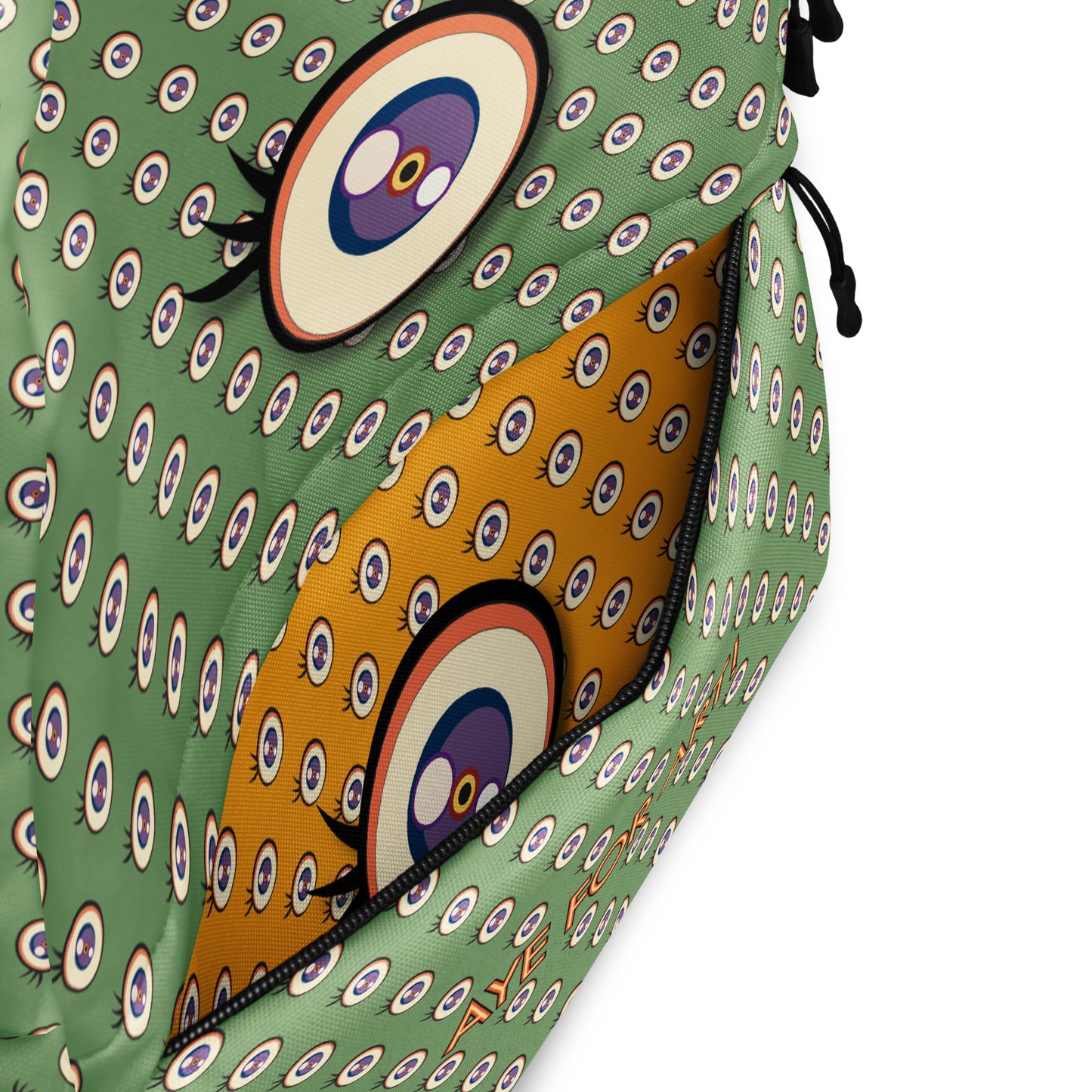 Aye For Art! (after Murakami) Print Backpack, Green