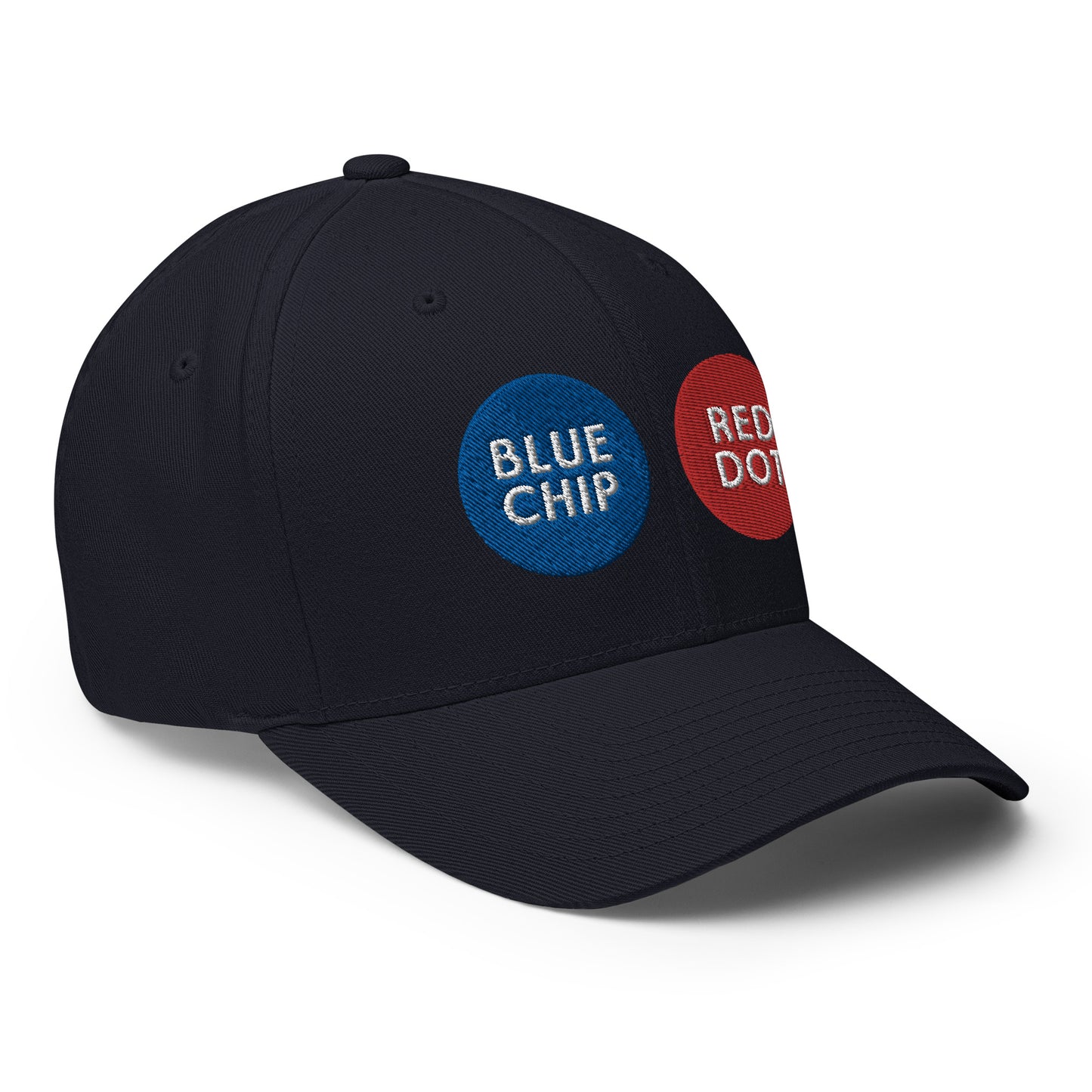 Blue Chip Red Dot Closed-Back Structured Twill Cap