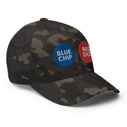 Blue Chip Red Dot Closed-Back Structured Twill Cap