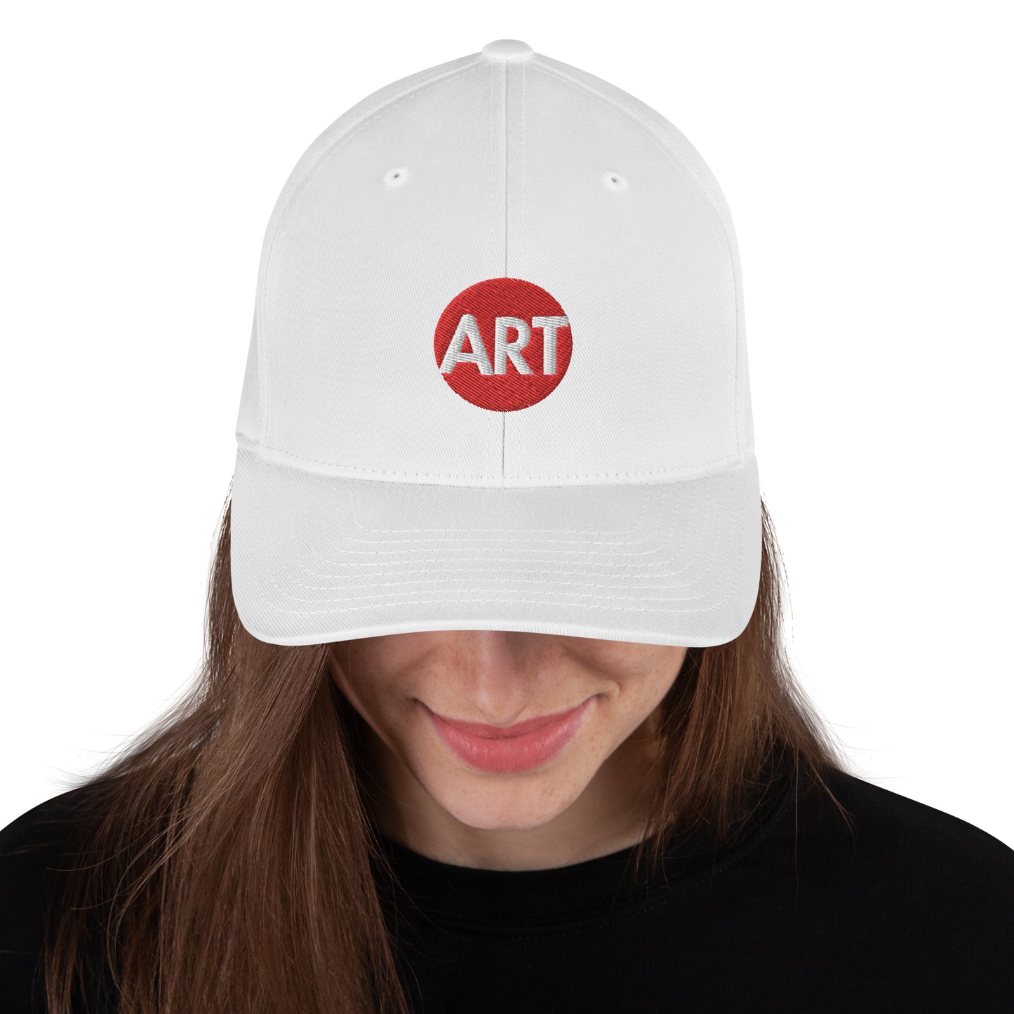 Closed-Back Twill Cap with Embroidered CircleArt Logo