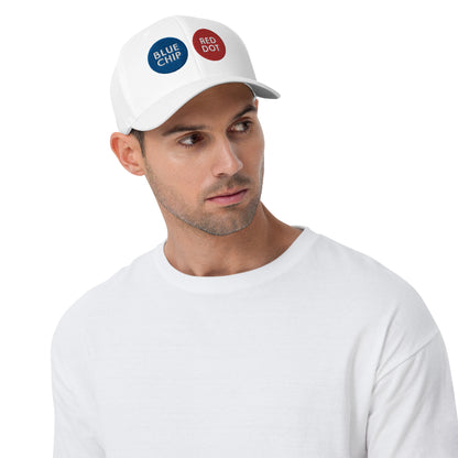 Blue Chip Red Dot Closed-Back Structured Twill Cap