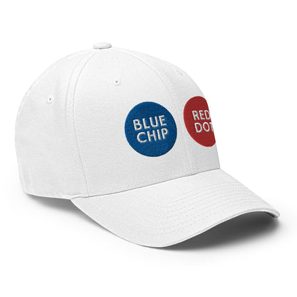 Blue Chip Red Dot Closed-Back Structured Twill Cap