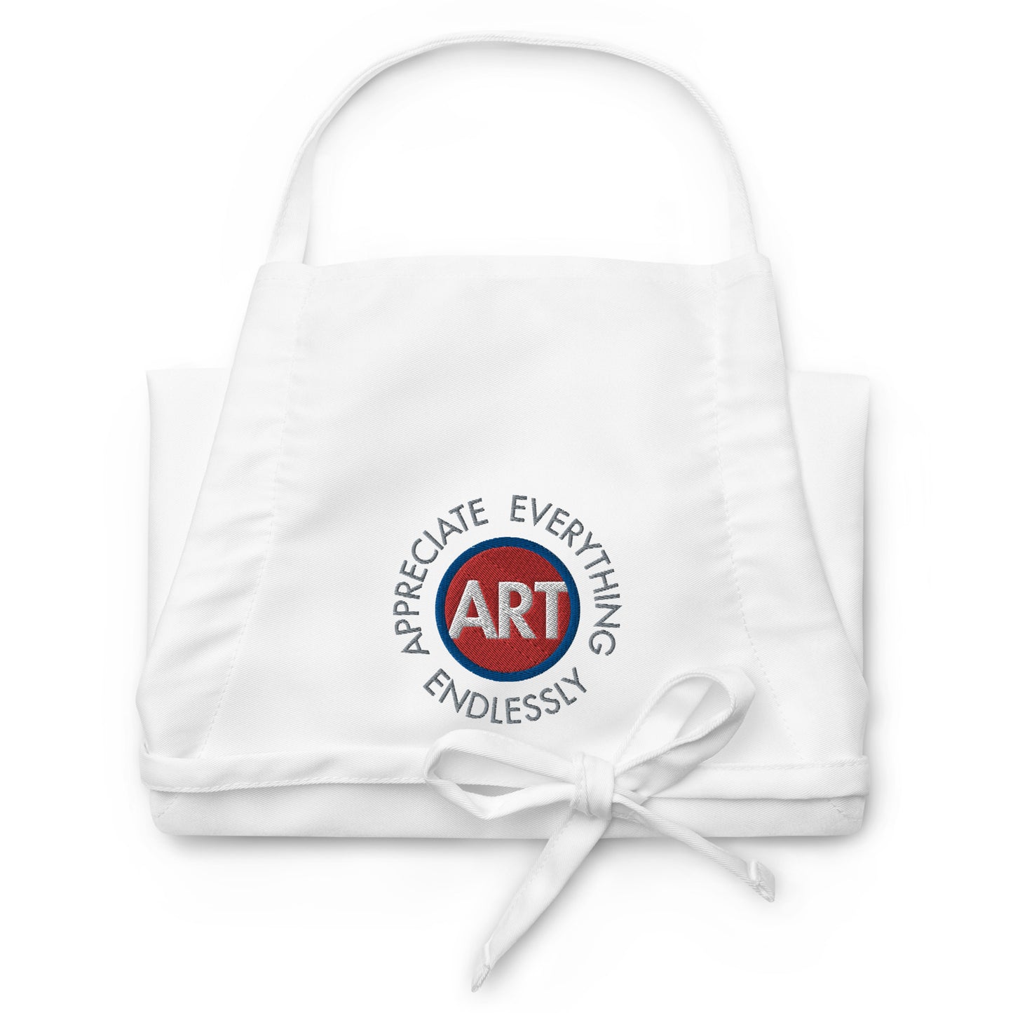 'Appreciate Everything Endlessly' CircleArt Embroidered Apron