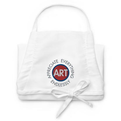 'Appreciate Everything Endlessly' CircleArt Embroidered Apron