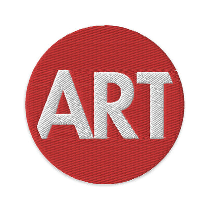 Embroidered CircleArt Patch (Red Border)