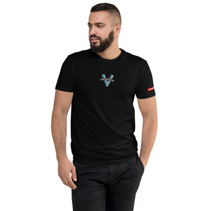 Victory Through the Arts! Men's Fitted Fashion T-shirt