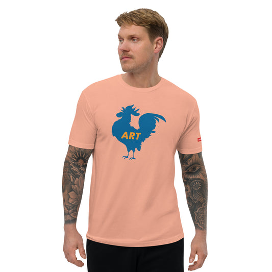 Art Rooster! Men's Fitted Fine Fashion Tee