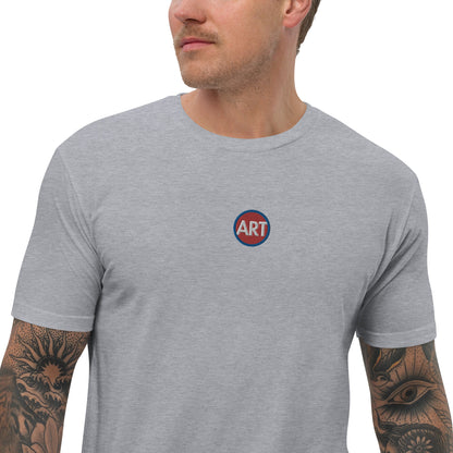 CircleArt (Red, White & Blue) Embroidered Men's Fashion T-shirt