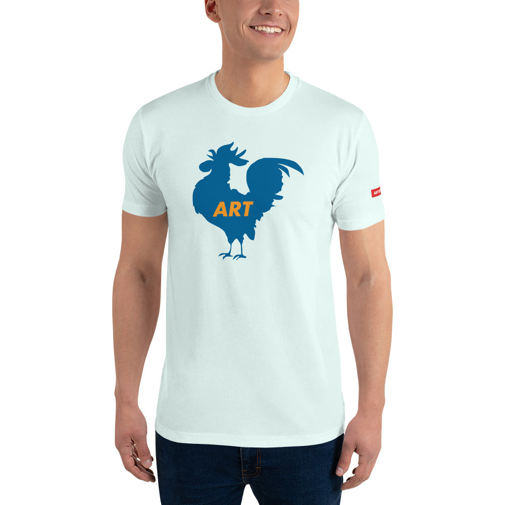 Art Rooster! Men's Fitted Fine Fashion Tee