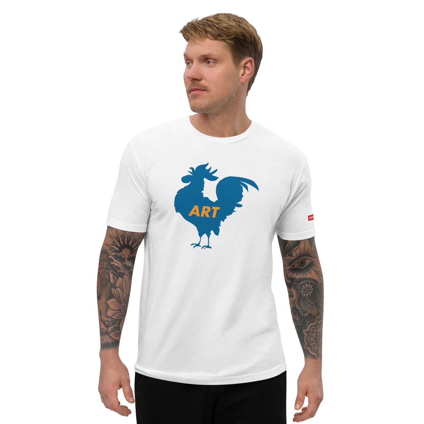 Art Rooster! Men's Fitted Fine Fashion Tee