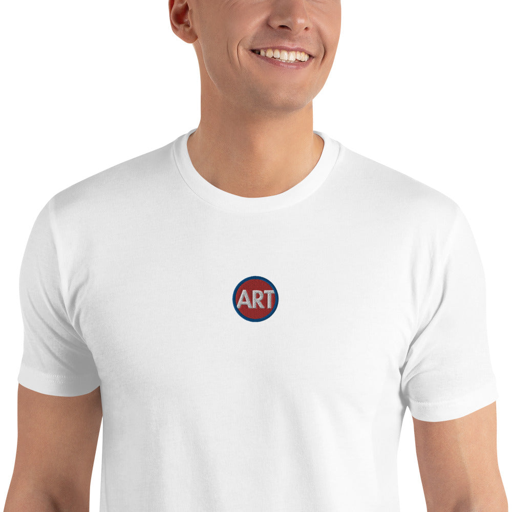 CircleArt (Red, White & Blue) Embroidered Men's Fashion T-shirt