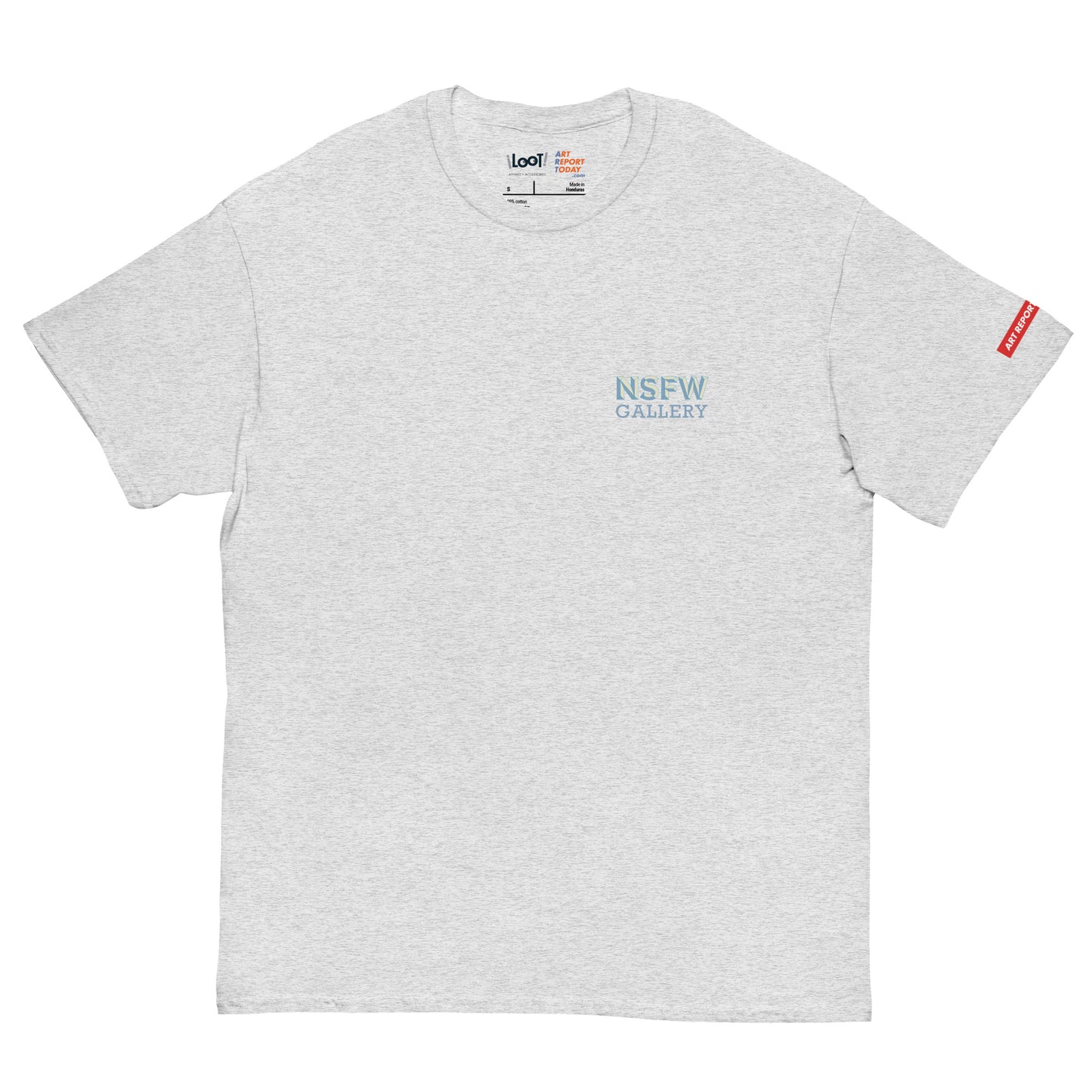 'NSFW Gallery' Unisex Classic Heavyweight Tee (Subtle Left-chest Logo)