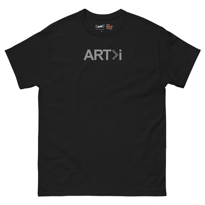 ART>i (Grey Logo) Classic Heavyweight Tee, 'Art Is Greater Than i'