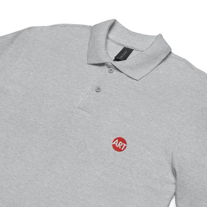 CircleART Unisex Pique Polo with Subtle Embroidery