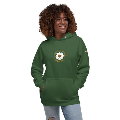 'Appreciate Everything Endlessly' Daisy Unisex Hoodie