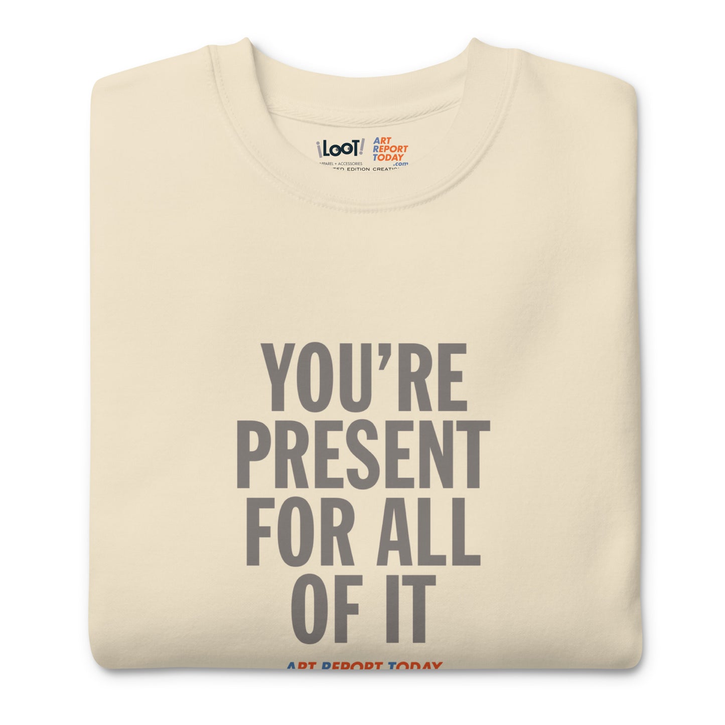 'You're Present For All of It' Unisex Premium Sweatshirt, Limited Edition