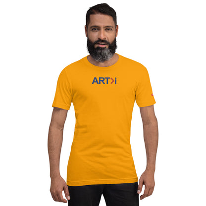 Unisex T-Shirt, ART Greater Than i (Blue-Red)