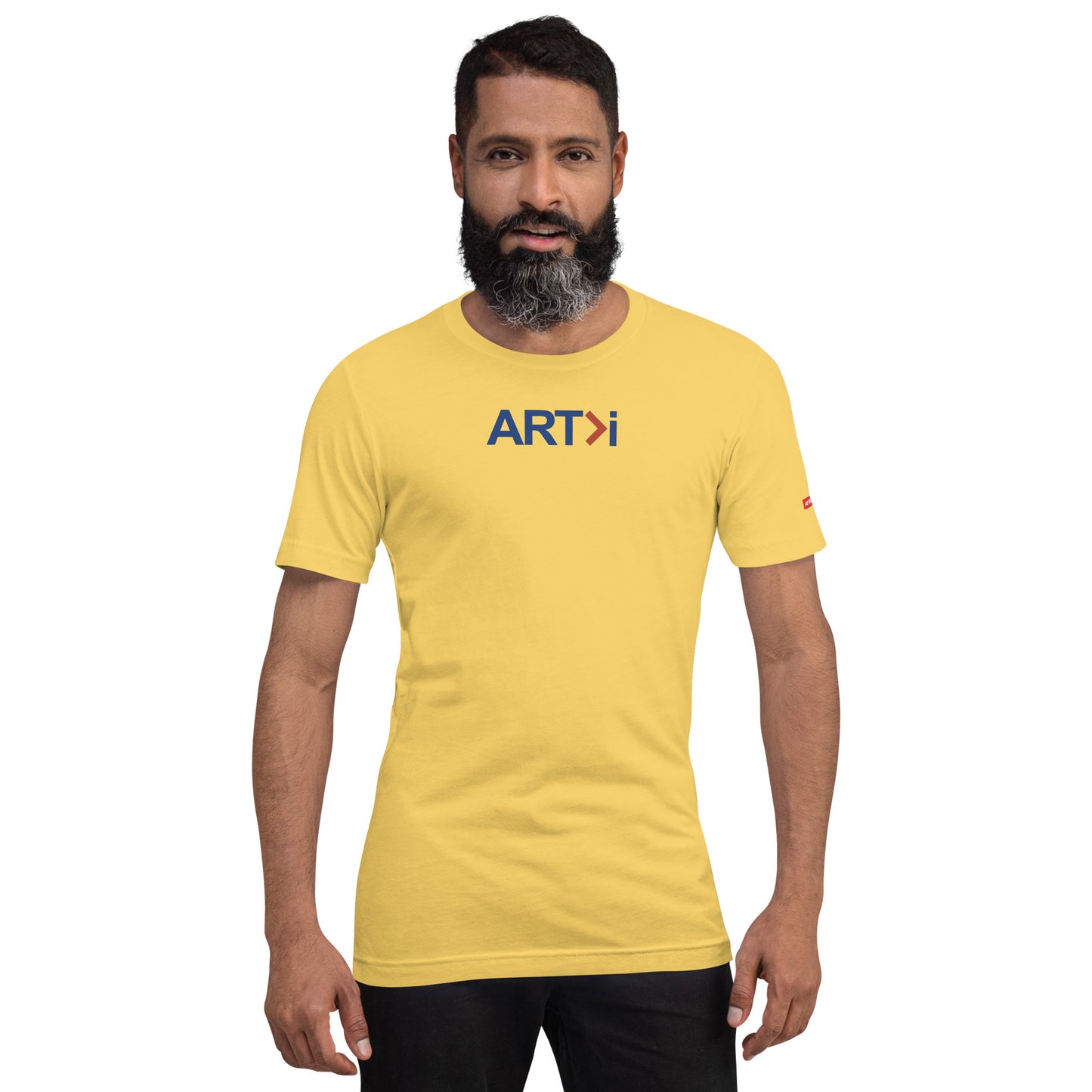 Unisex T-Shirt, ART Greater Than i (Blue-Red)