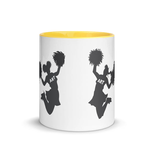 Art Cheerleaders Mug with Color Inside