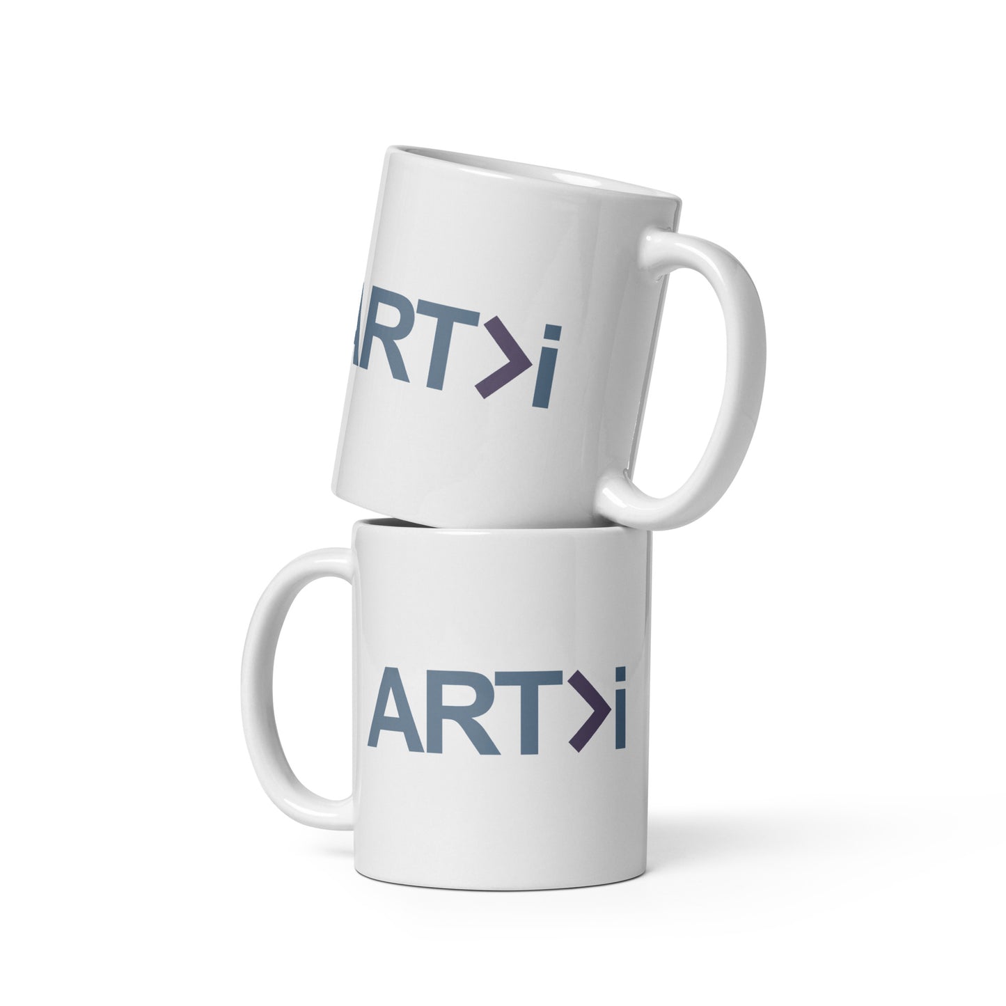 ART>i White Glossy Mug (Art Is Greater Than i)