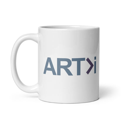 ART>i White Glossy Mug (Art Is Greater Than i)