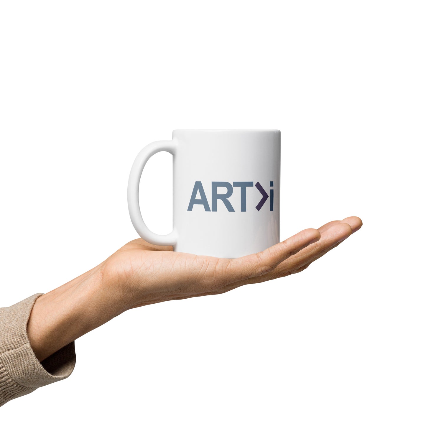 ART>i White Glossy Mug (Art Is Greater Than i)