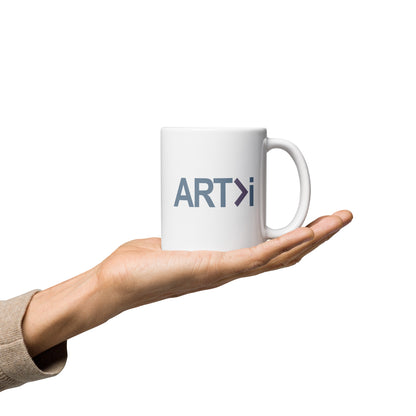 ART>i White Glossy Mug (Art Is Greater Than i)